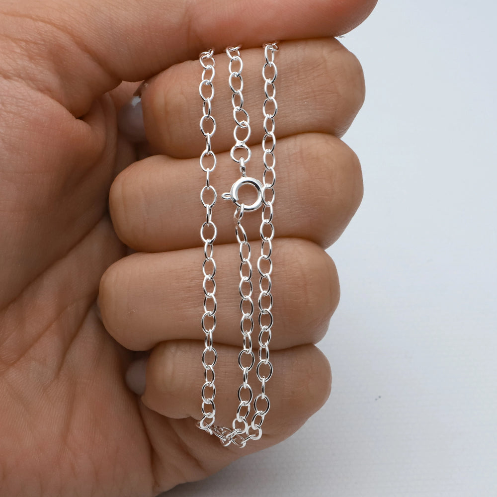 Cadena acero blanco premium