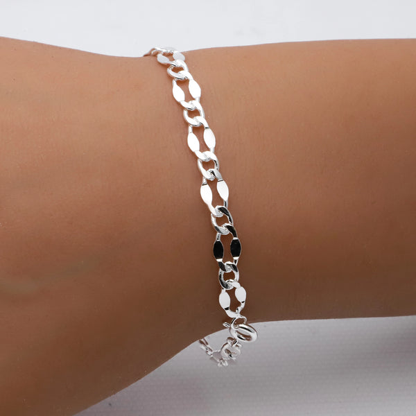 Pulsera acero blanco premium