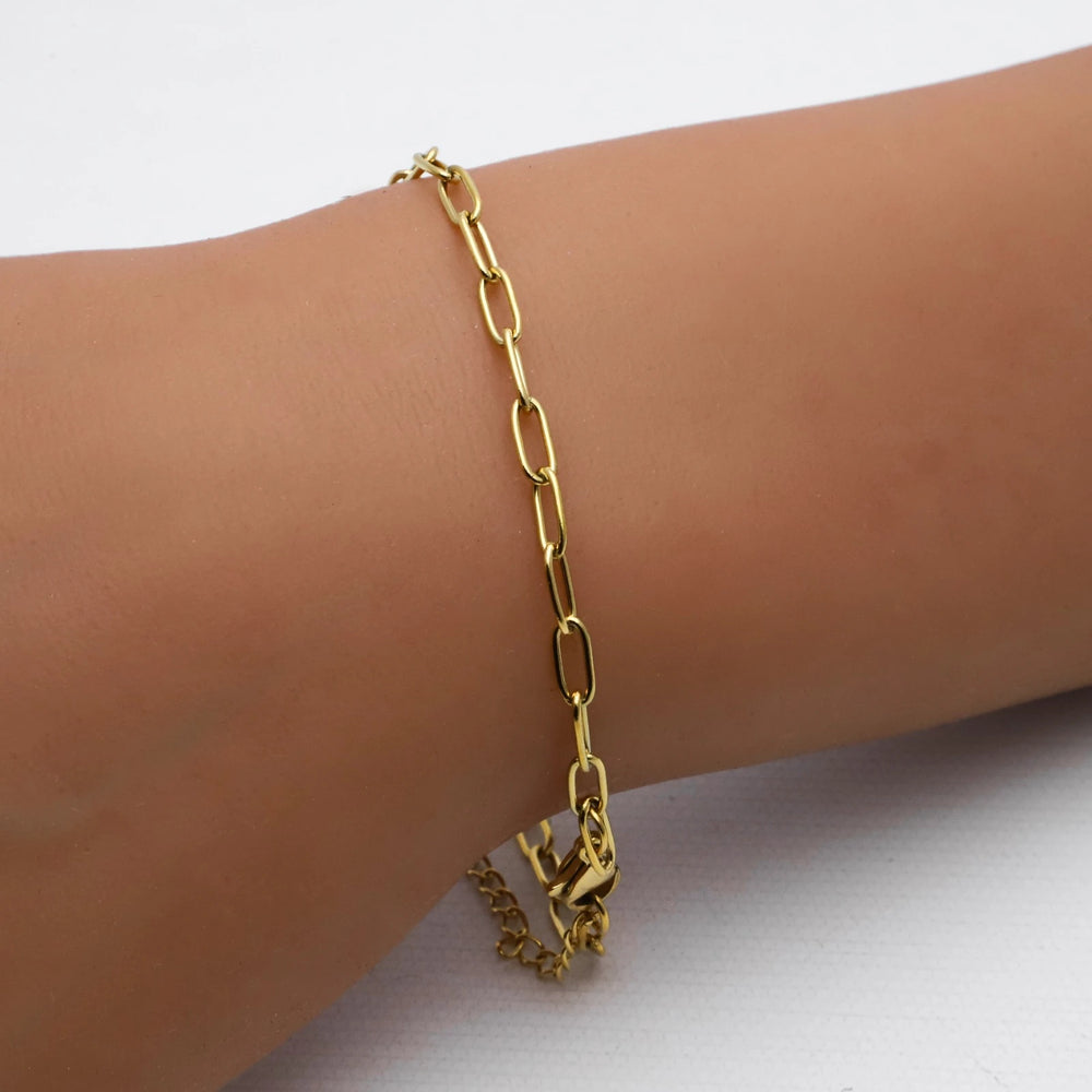 Pulsera acero dorado