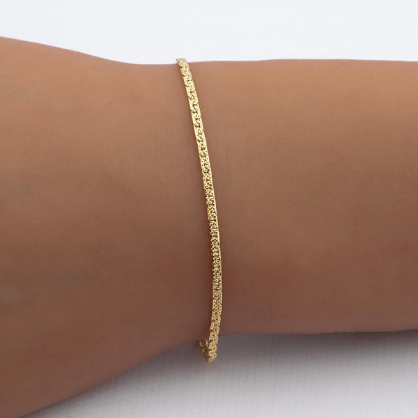 Pulsera acero dorado premium