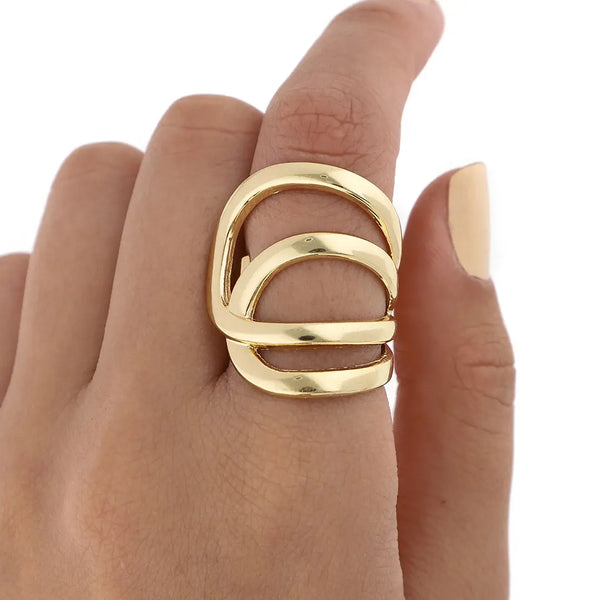Anillo dorado bijou