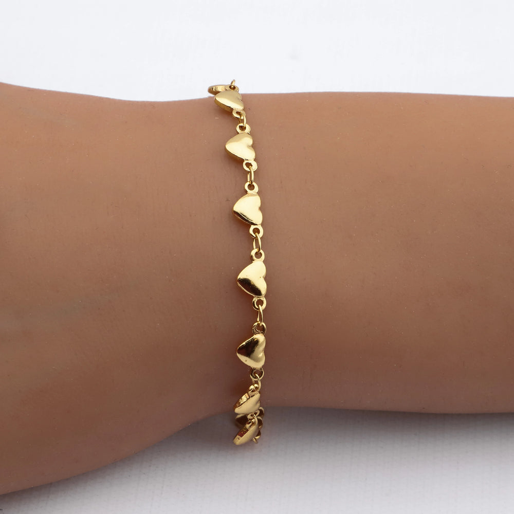 Pulsera acero dorado premium