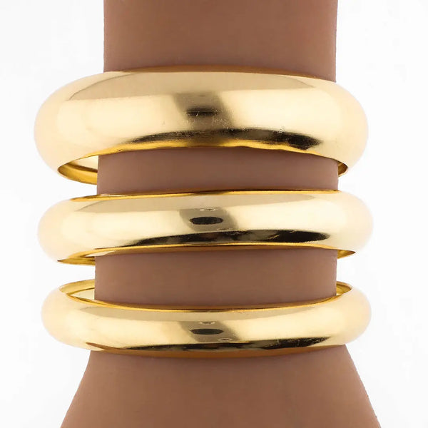 Set dorado bijou 3 brazaletes