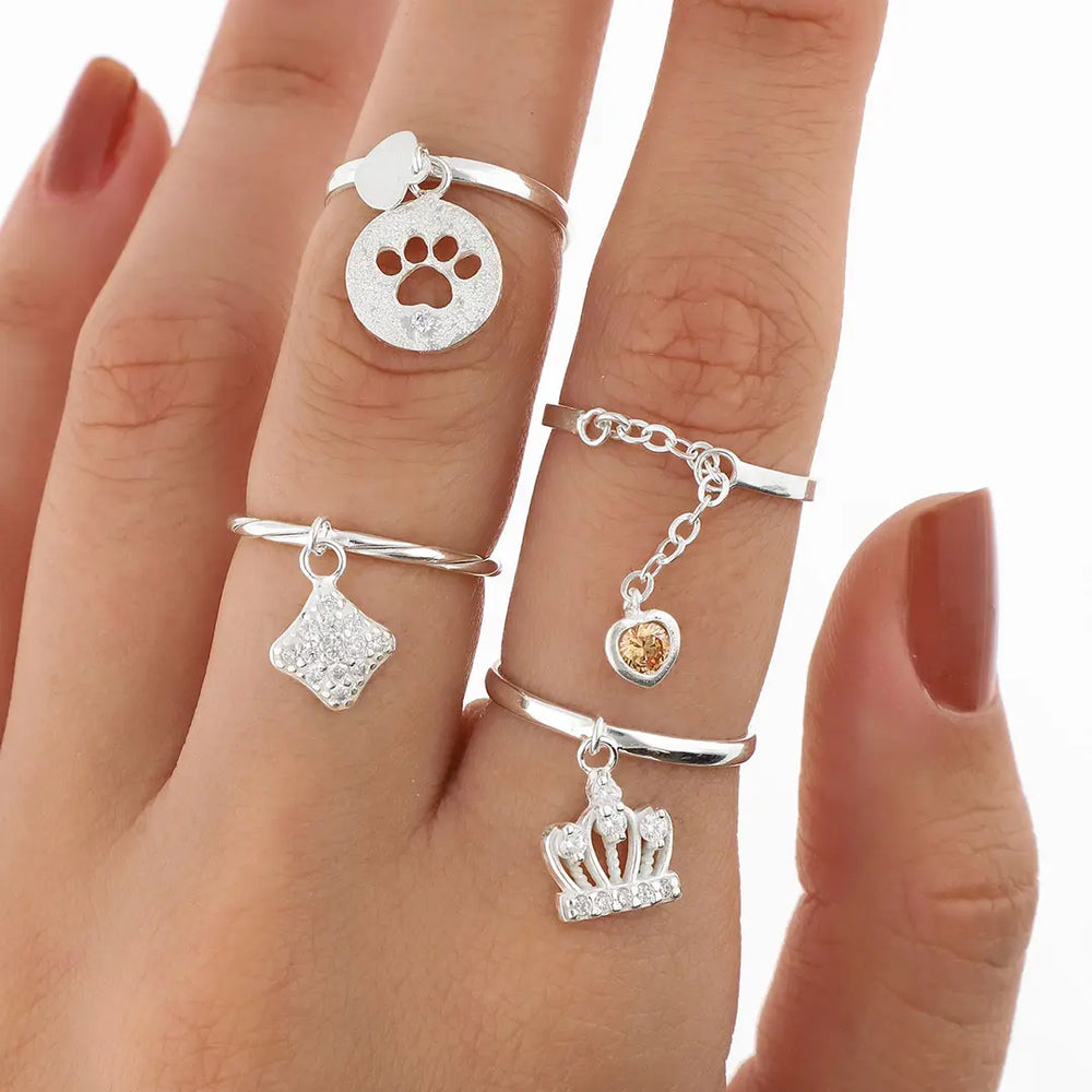 Pack anillos plating x4