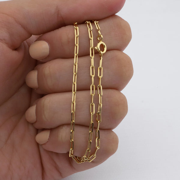 Cadena acero dorado premium