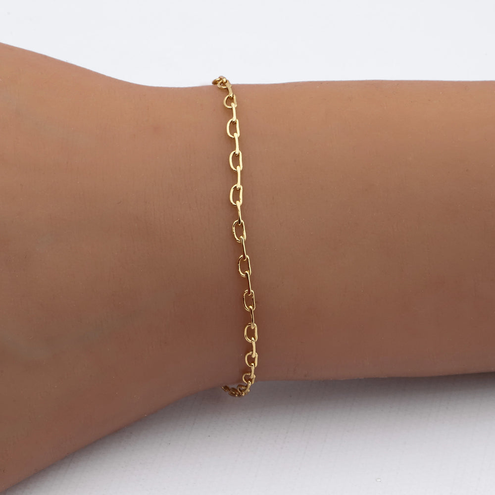 Pulsera acero dorado premium