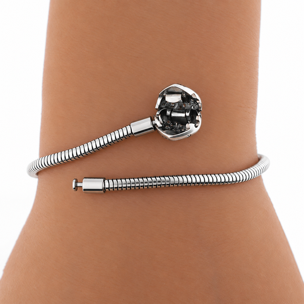 PULSERA PANDORA EN ACERO QUIRÚRGICO 316L