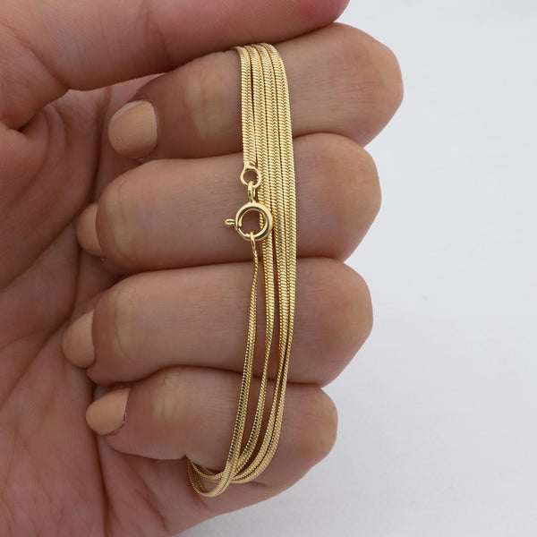 Cadena acero dorado premium