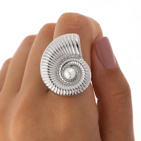 Anillo aura espiral acero quirurgico