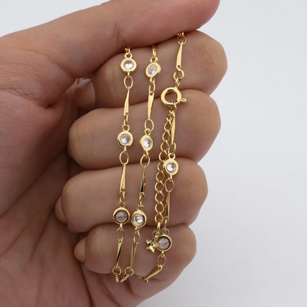 Cadena acero dorado premium