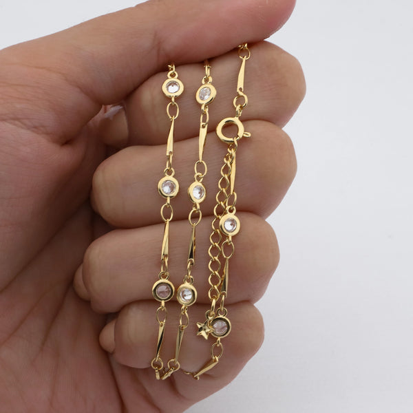 Cadena acero dorado premium